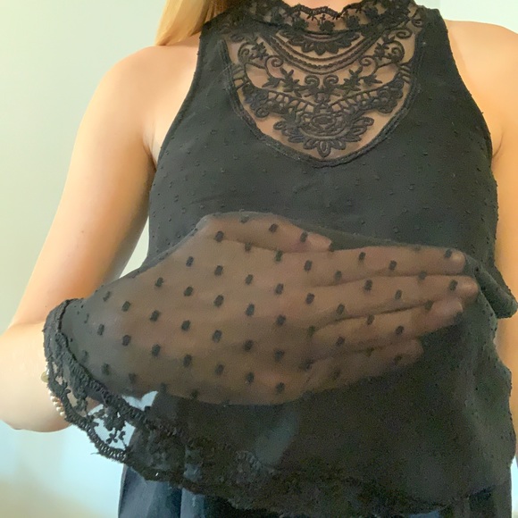 dainty black tank - Picture 3 of 5